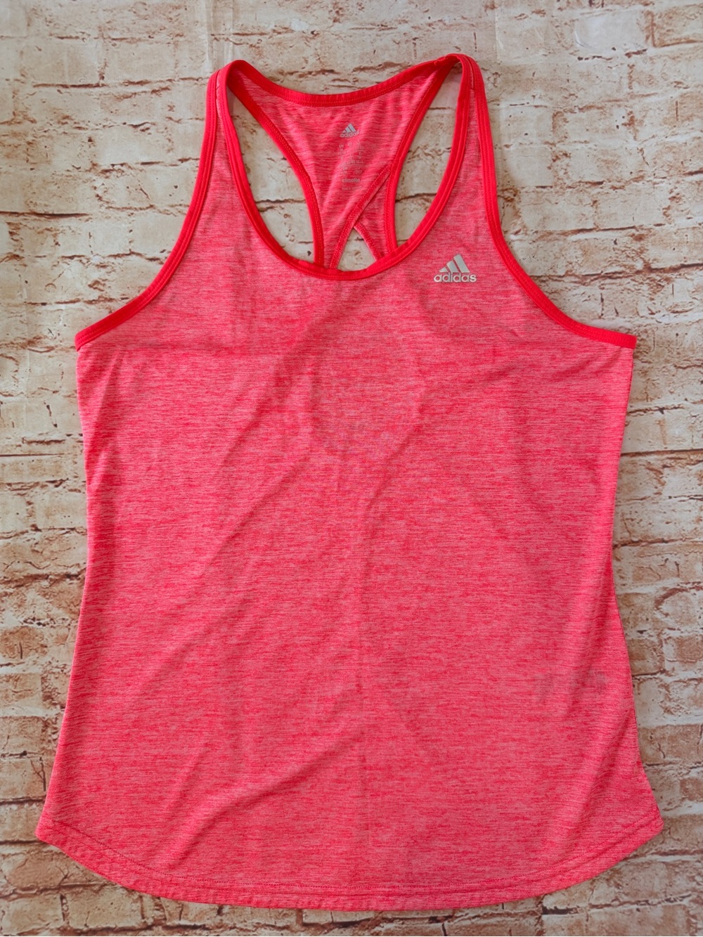 Adidas Women's Heather Pink Racerback Tank